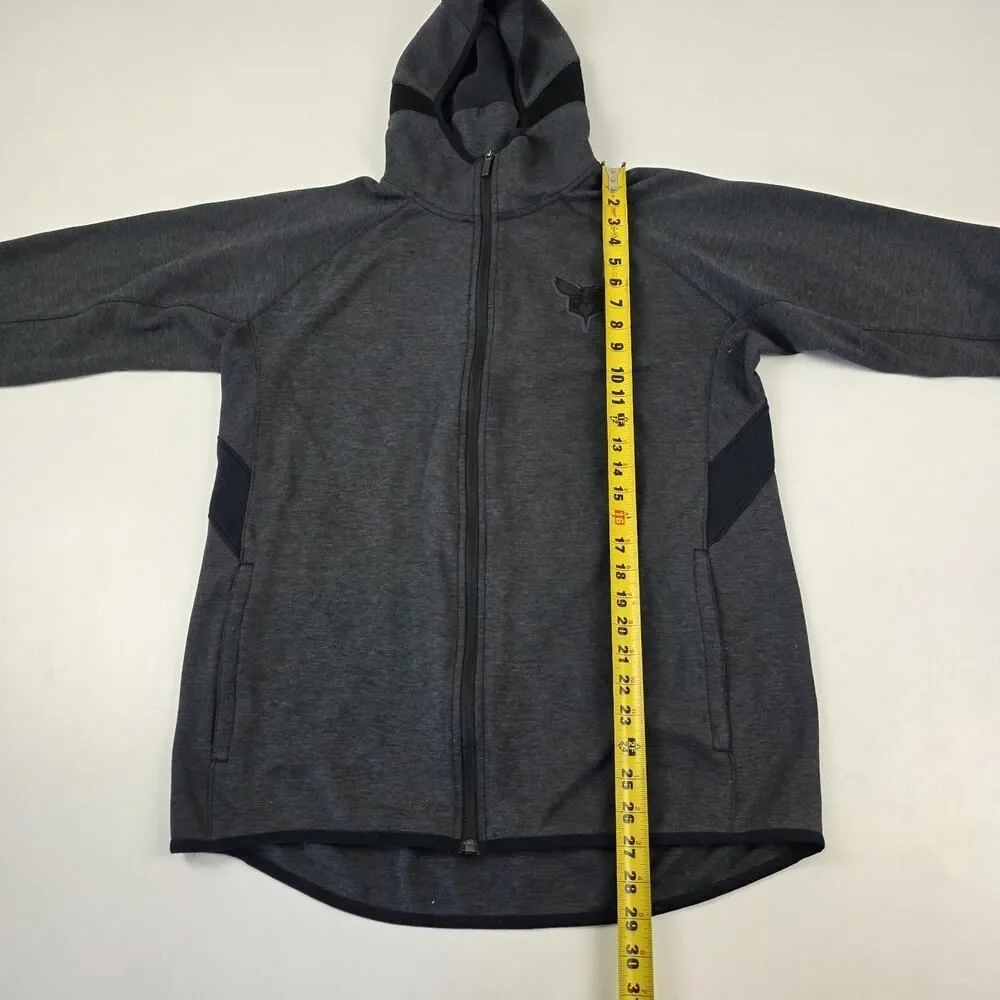 NBA Charlotte Hornets Basketball Full Zip Hoodie Gray W/Pockets Size Medium Tall
